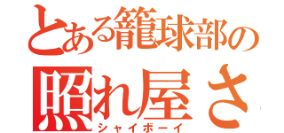 とある籠球部の照れ屋さん（シャイボーイ）