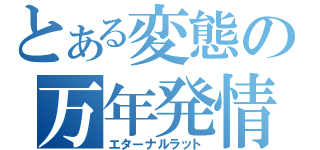 とある変態の万年発情（エターナルラット）