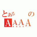 とあるのＡＡＡＡ（ＡＡＡＡ）