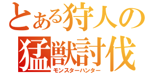 とある狩人の猛獣討伐（モンスターハンター）