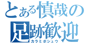 とある慎哉の足跡歓迎（カラミボシュウ）