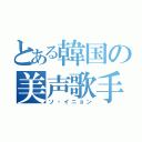 とある韓国の美声歌手（ソ・イニョン）