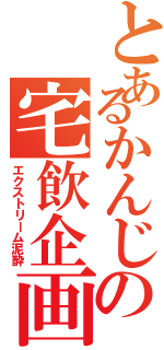 とあるかんじの宅飲企画（エクストリーム泥酔）