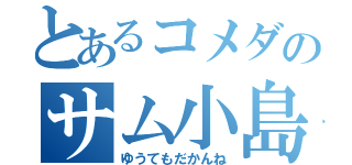 とあるコメダのサム小島（ゆうてもだかんね）