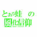 とある蛙の風化信仰（ネイティブフェイス）