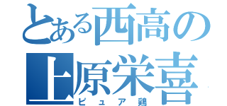 とある西高の上原栄喜（ピュア鶏）