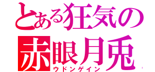 とある狂気の赤眼月兎（ウドンゲイン）