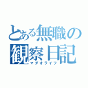 とある無職の観察日記（マダオライフ）