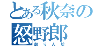 とある秋奈の怒野郎（怒りん坊）