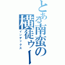 とある南蛮の横徒ゥー癒（インデックス）