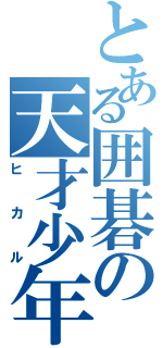 とある囲碁の天才少年（ヒカル）