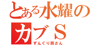 とある水耀のカブＳ（ずんぐり熊さん）