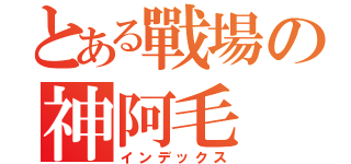 とある戰場の神阿毛（インデックス）