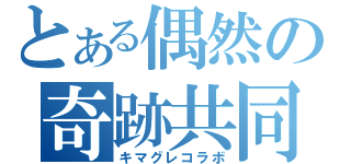 とある偶然の奇跡共同（キマグレコラボ）