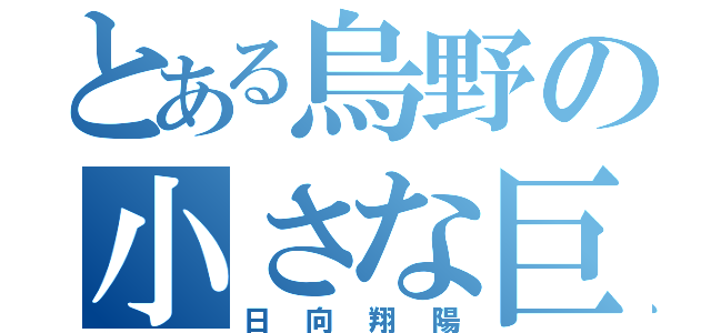 とある烏野の小さな巨人（日向翔陽）