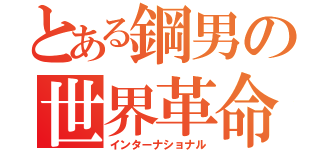 とある鋼男の世界革命（インターナショナル）