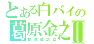 とある白バイの葛原金之助Ⅱ（葛原金之助）