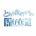 とある我們是豬の豬仔在這（インデックス）