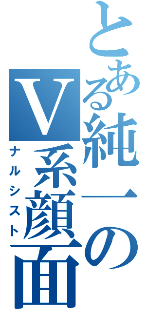 とある純一のＶ系顔面（ナルシスト）