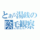 とある湯銭の陰毛観察（インモウカンサツ）