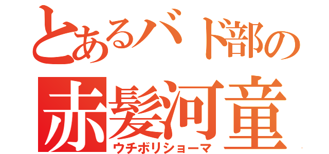 とあるバド部の赤髪河童（ウチボリショーマ）