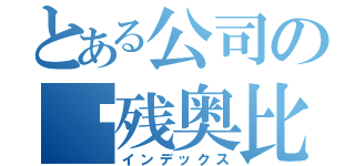 とある公司の脑残奥比岛（インデックス）