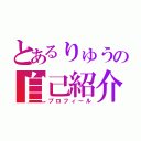 とあるりゅうの自己紹介（プロフィール）