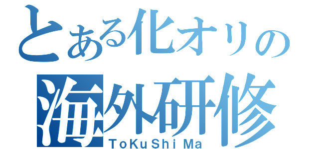 とある化オリの海外研修（ＴｏＫｕＳｈｉＭａ）