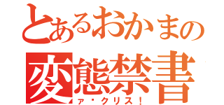 とあるおかまの変態禁書（ァ〜クリス！）