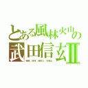 とある風林火山の武田信玄Ⅱ（疾風、徐林、侵掠火、不動山）