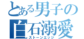 とある男子の白石溺愛（ストーンエッジ）