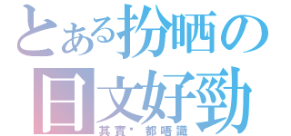 とある扮晒の日文好勁（其實乜都唔識）