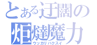 とある迂闊の炬燵魔力（ウッカリバクスイ）