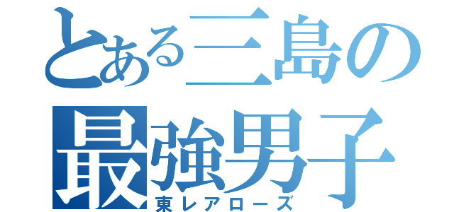 とある三島の最強男子（東レアローズ）