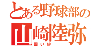 とある野球部の山崎陸弥（固い絆  ）