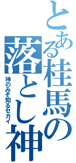 とある桂馬の落とし神（神のみぞ知るセカイ）