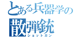 とある兵器学の散弾銃（ショットガン）