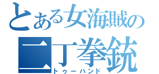 とある女海賊の二丁拳銃（トゥーハンド）