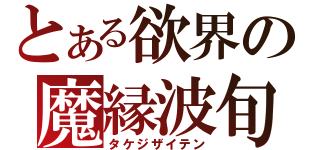 とある欲界の魔縁波旬（タケジザイテン）