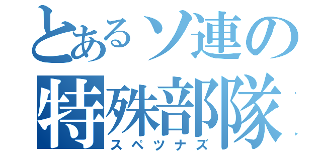 とあるソ連の特殊部隊（スペツナズ）