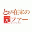 とある在家の元ファースト（インデックス）