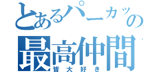 とあるパーカッションの最高仲間（皆大好き）