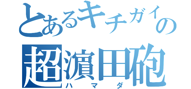 とあるキチガイの超濵田砲（ハマダ）