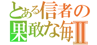 とある信者の果敢な毎日Ⅱ（）