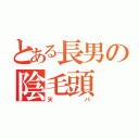 とある長男の陰毛頭（天パ）