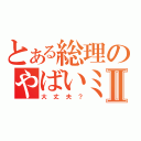 とある総理のやばいミスⅡ（大丈夫？）