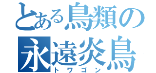 とある鳥類の永遠炎鳥（トワゴン）