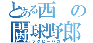 とある西の闘球野郎（ラグビーバカ）