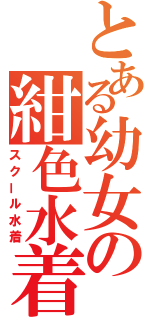 とある幼女の紺色水着（スクール水着）