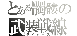 とある髑髏の武装戦線（ライダース）